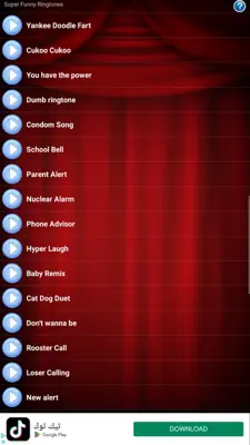 Super Funny Ringtones android App screenshot 3